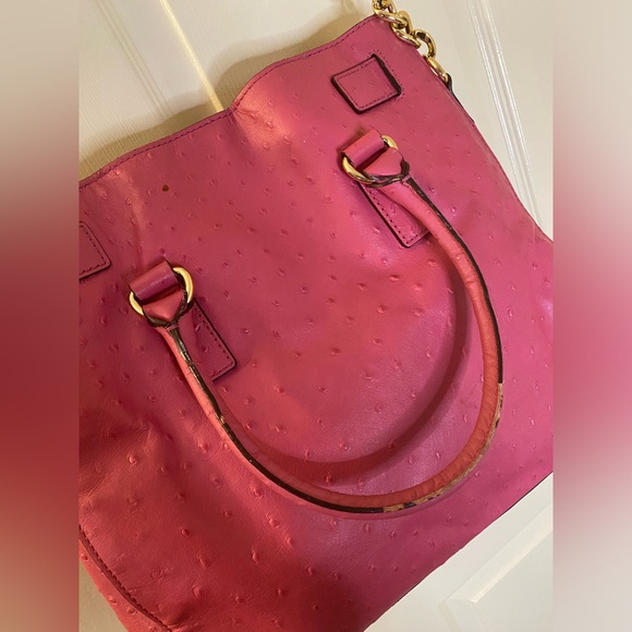 Pink Ostrich Michael Kors Large Hamilton Bag - Picture 5 of 5